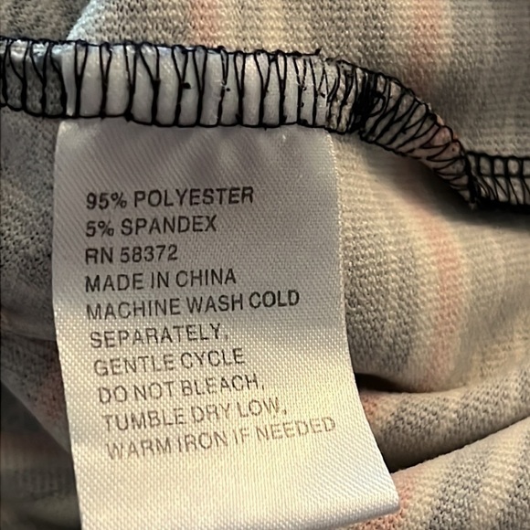 ILE New York short sleeves shift print dress Sz 16 white ivory geometric - Picture 7 of 8